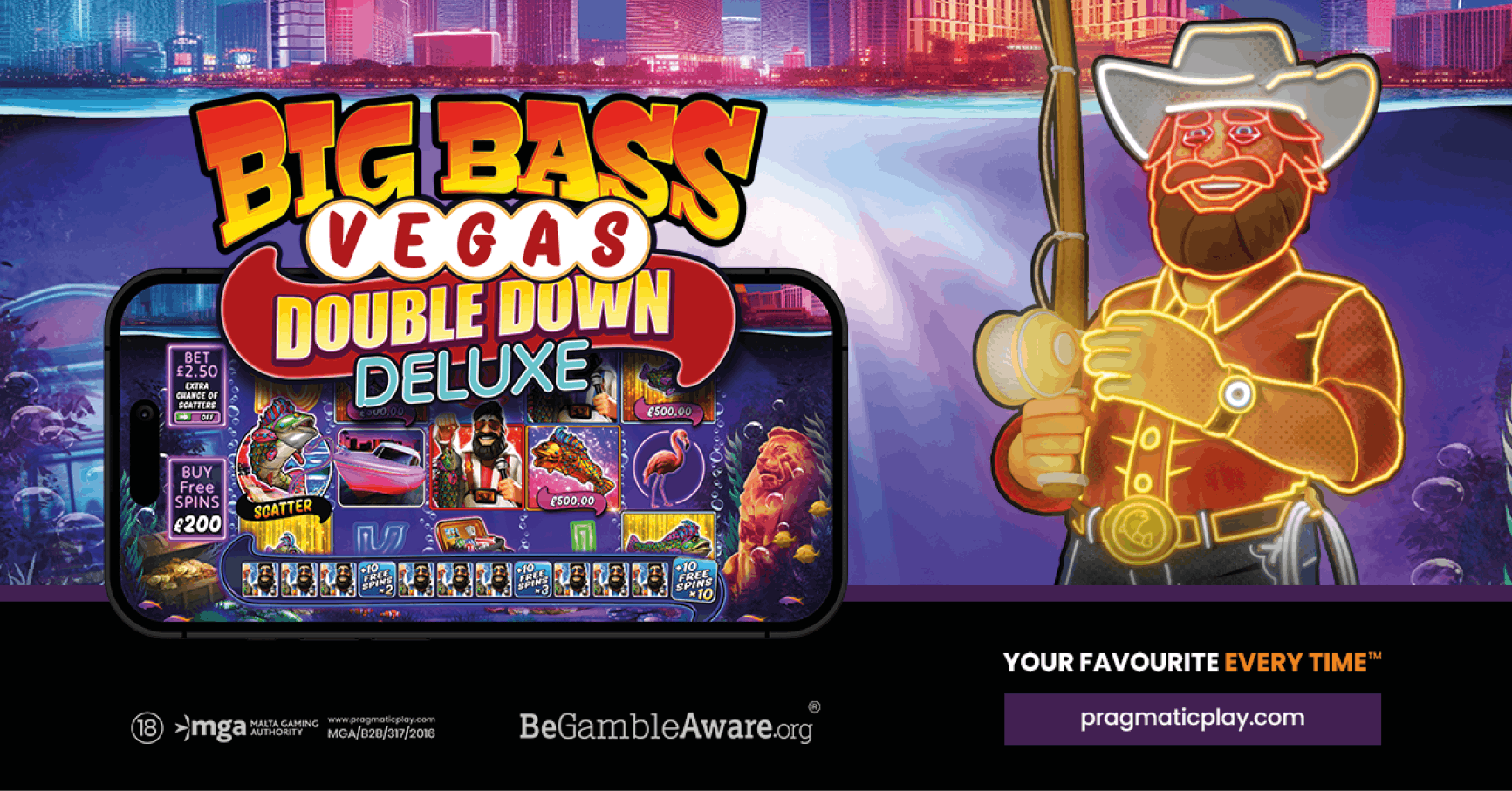 Big Bass Vegas — Hero-Banner auf ViperWin Casino